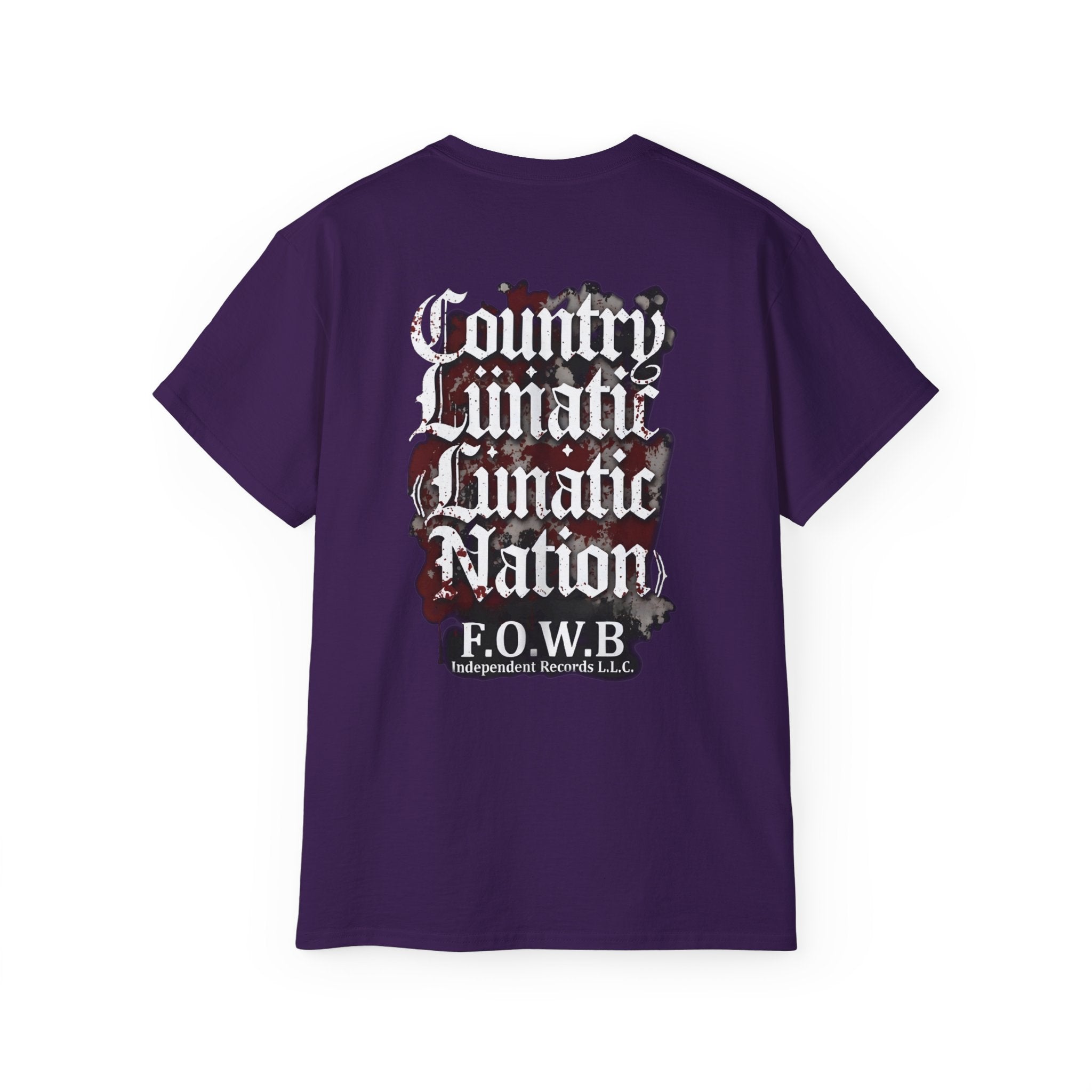 Country Lunatic Band Tee — "Lunatic Nation" Independent Records Shirt