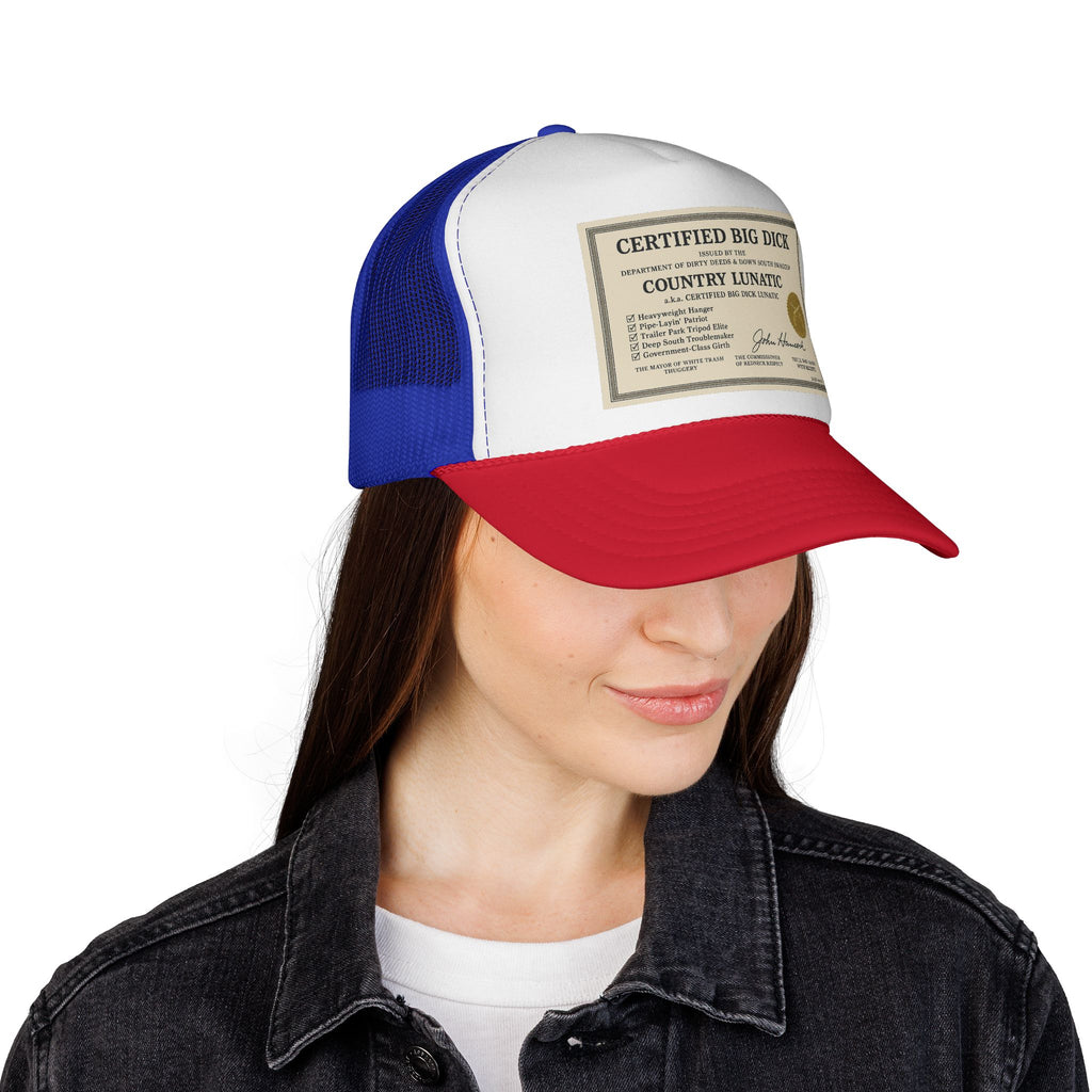Trucker Cap - Certified Big Di*k - Country Lunatic Design