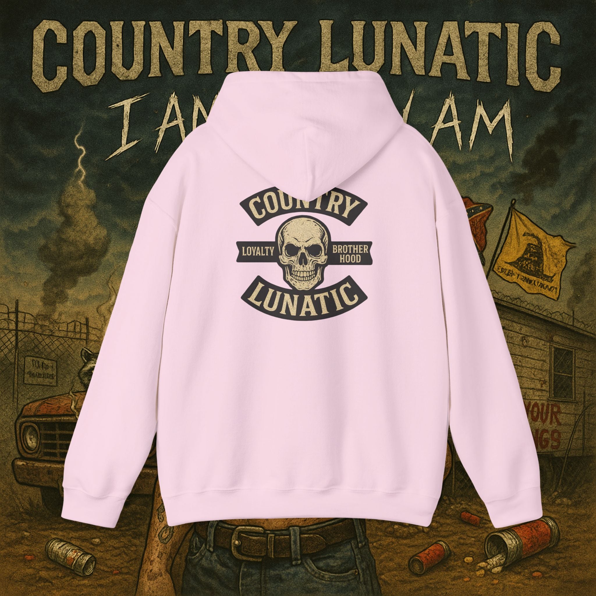 Lunatic Hooded Sweatshirt - Ride Hard, Die Loud