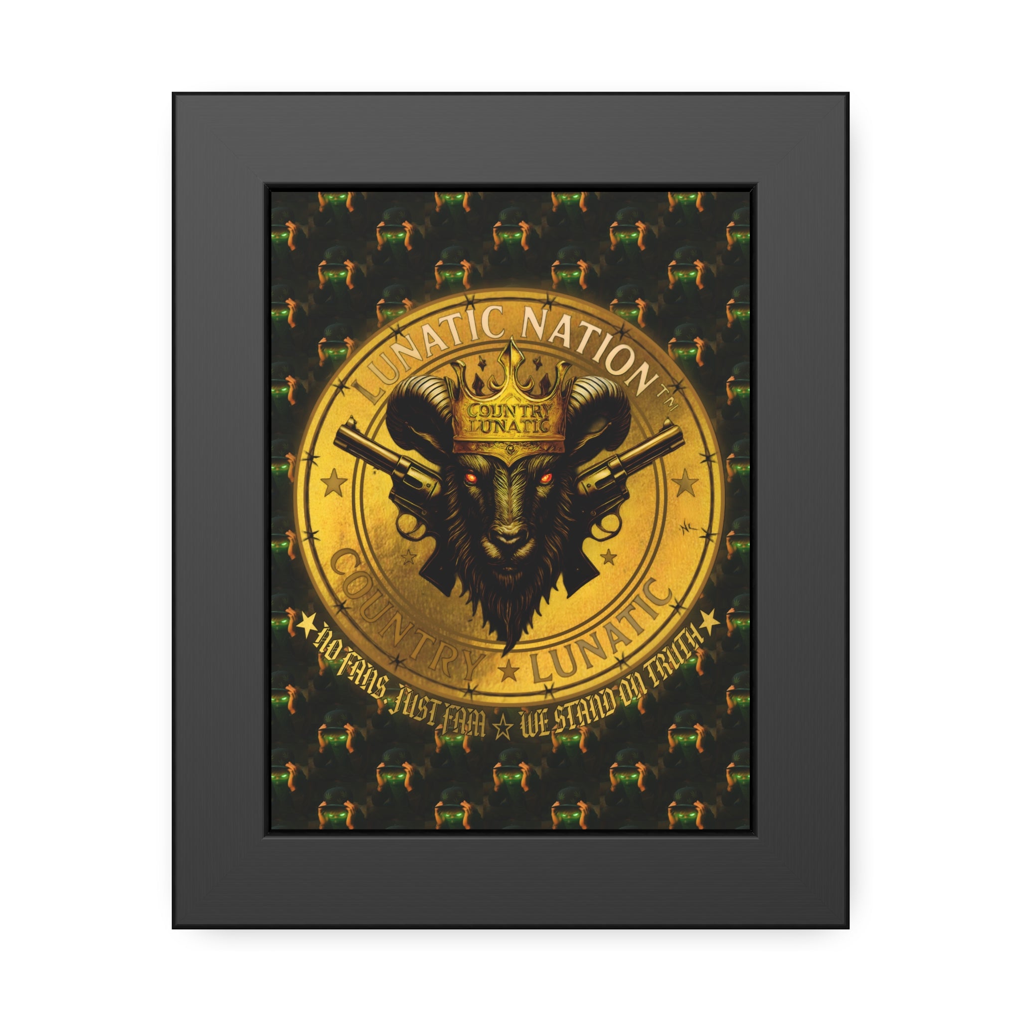 Framed Poster - Lunatic Nation Logo Photo
