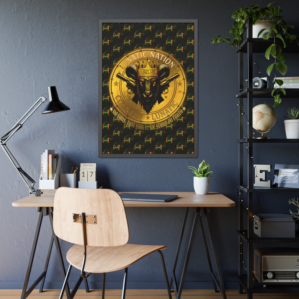Framed Poster - Lunatic Nation Logo Photo