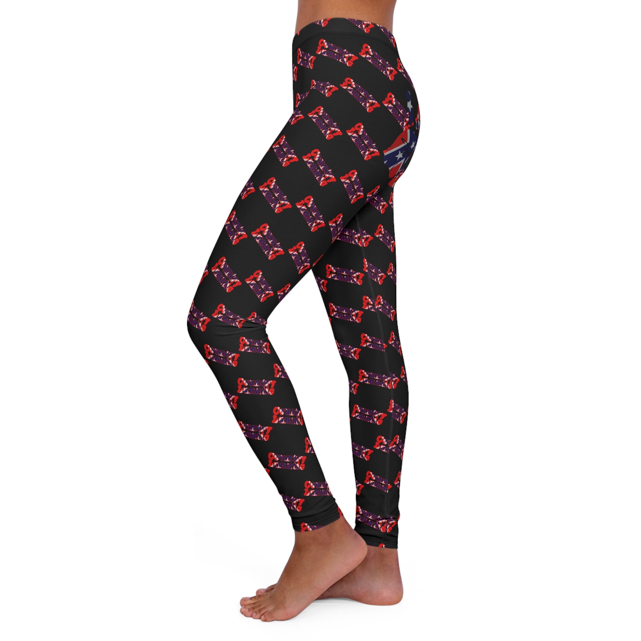 Leggings Lunatic Country Female Hand Print Design Women's Casual Spandex Leggings