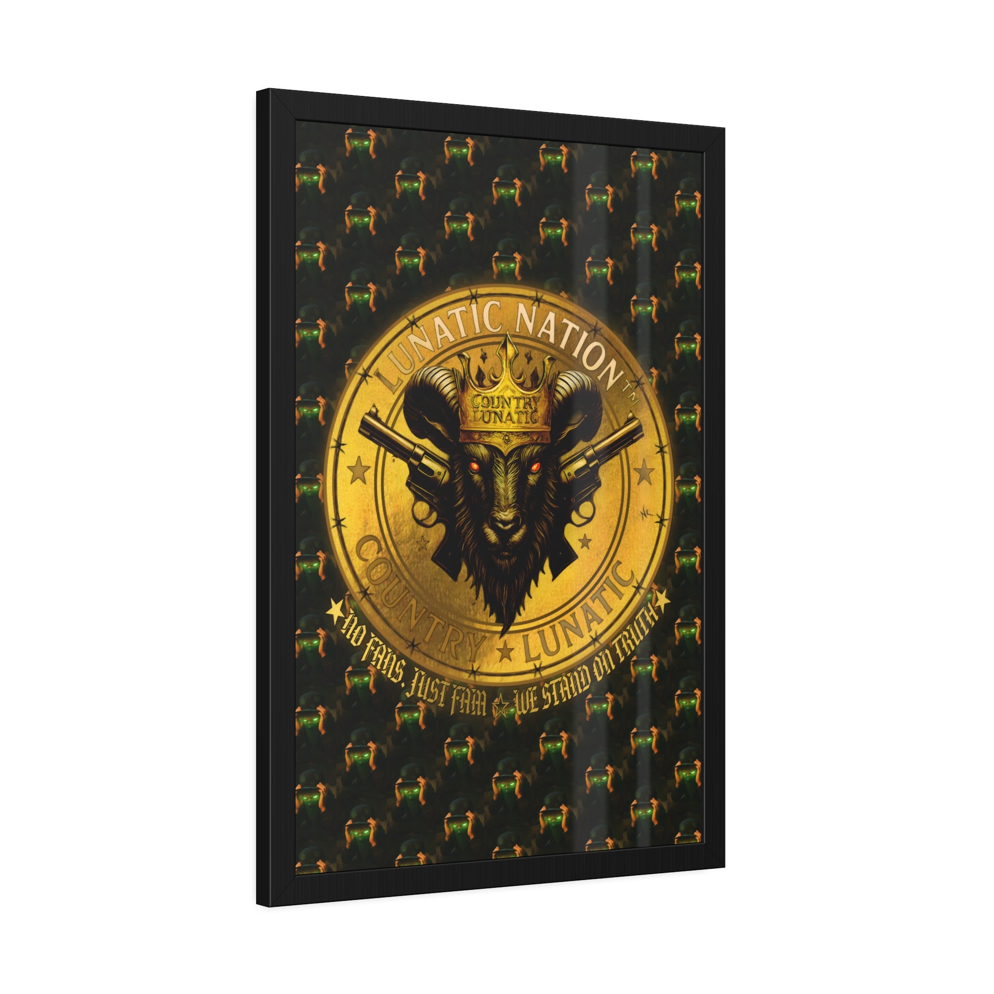 Framed Poster - Lunatic Nation Logo Photo