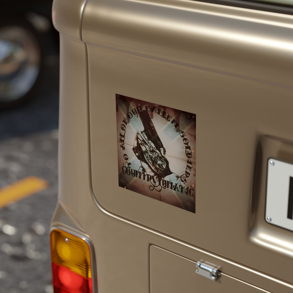 Country Fanatic Transparent Outdoor Sticker - Ideal for Car, Gear, and Celebrations