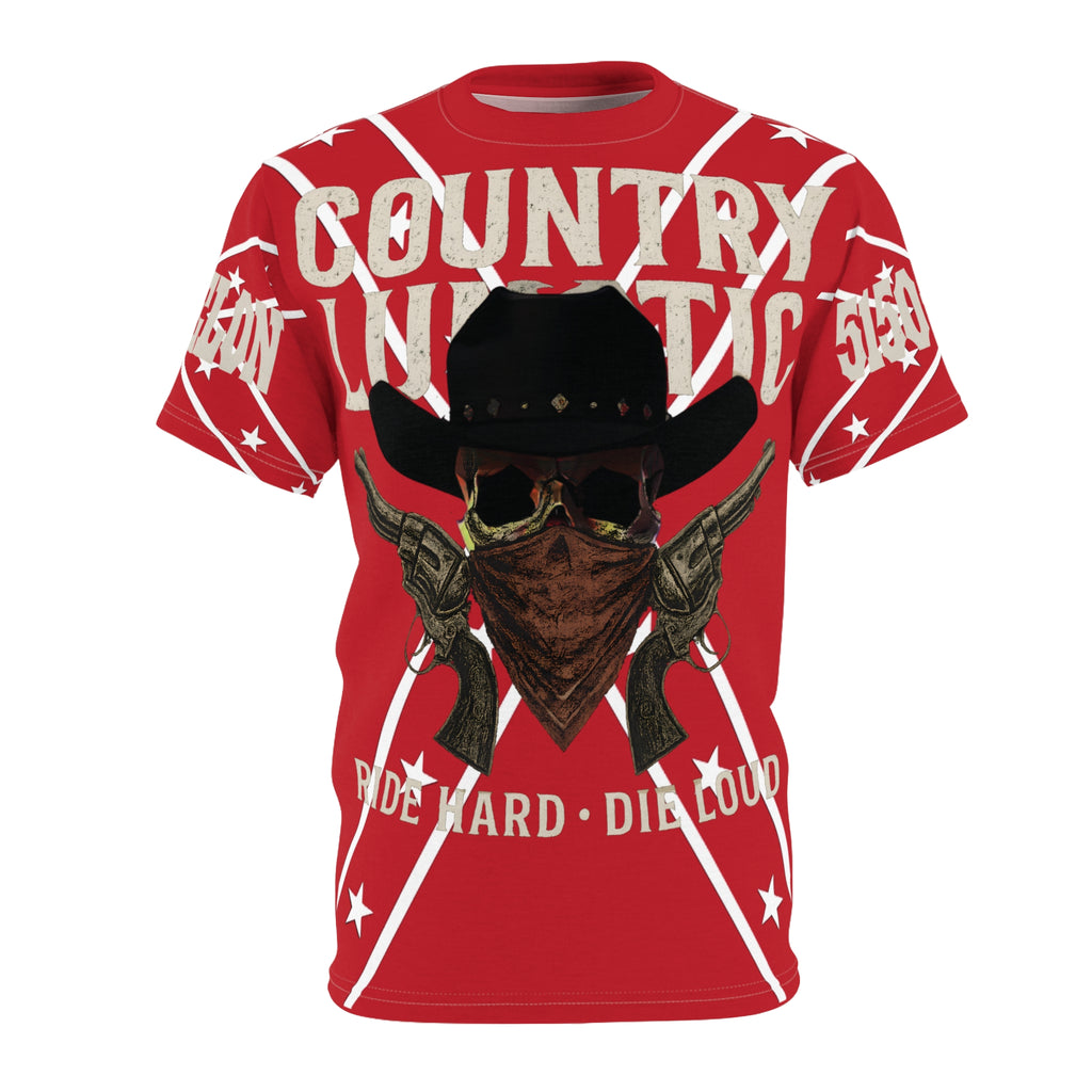 T-Shirt Limited Edition Country Lunatic Brand Rebel Flag 5150-FELON Unisex Tee