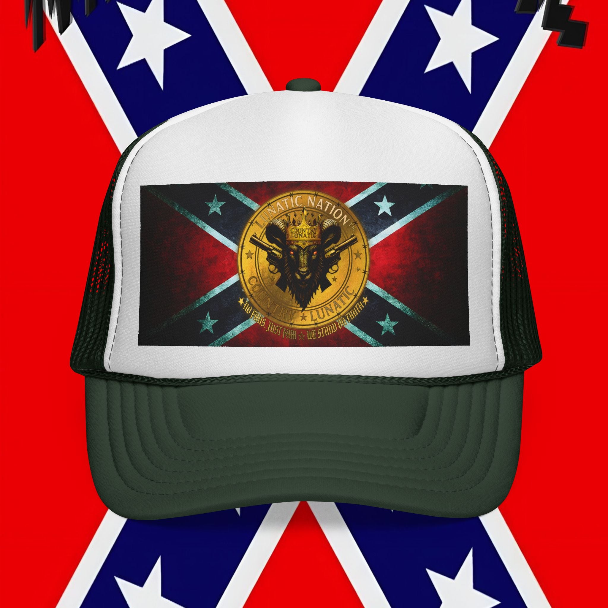 Trucker Cap - Rebel Flag New Logo Design