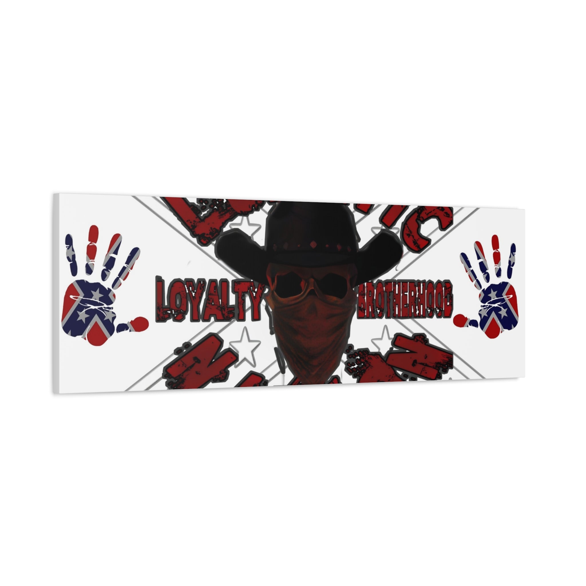 Country Lunatic Canvas Wall Art – Loyalty & Brotherhood Decor for Country Fans
