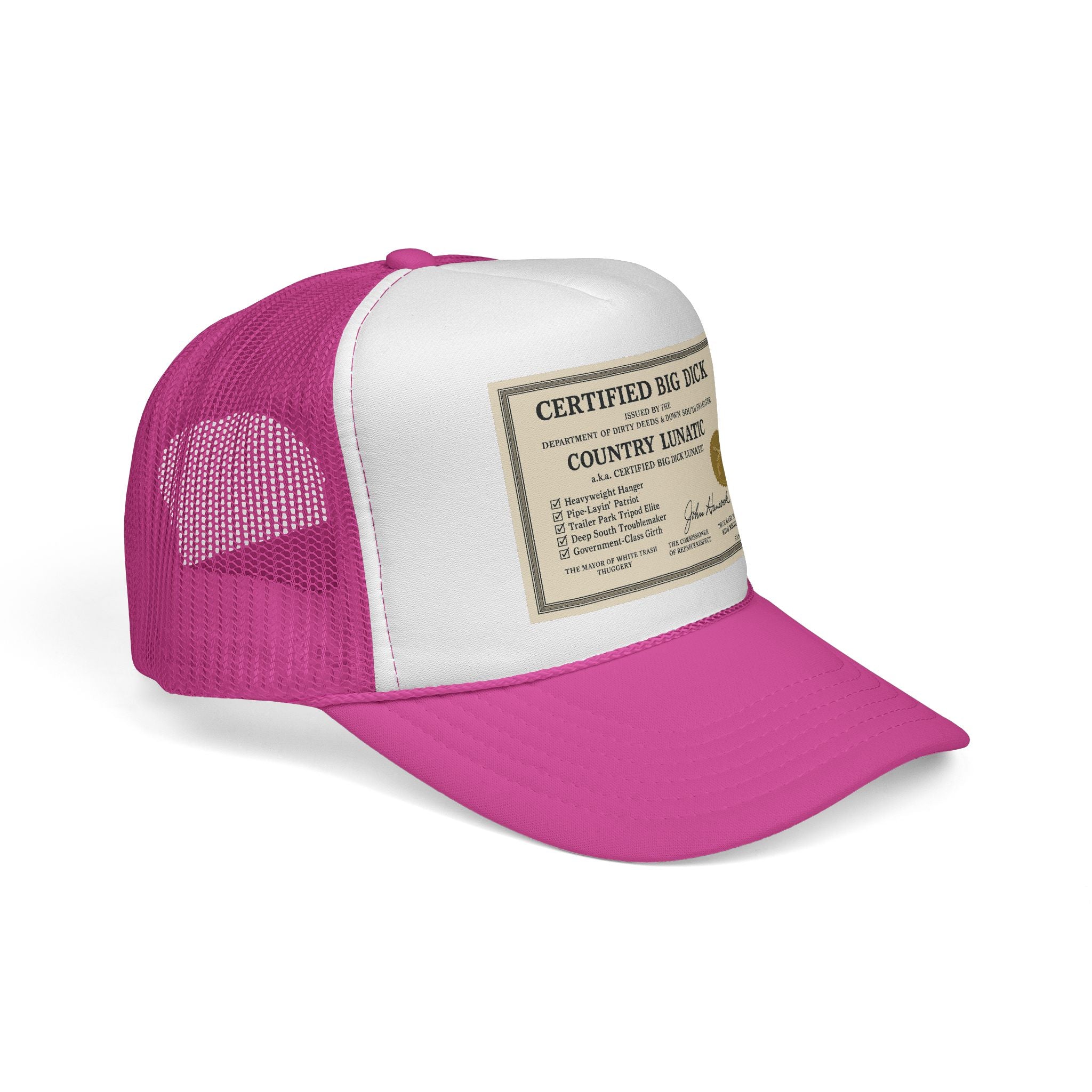 Trucker Cap - Certified Big Di*k - Country Lunatic Design