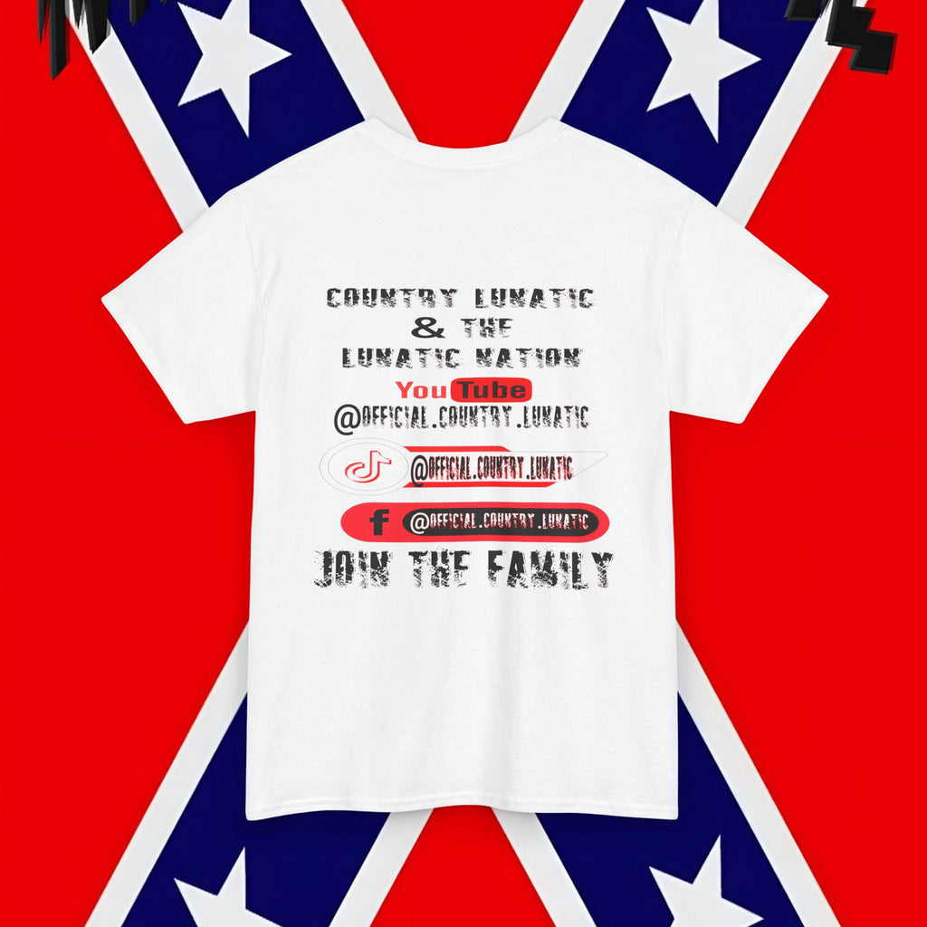 Unisex Heavy Cotton Tee - Lunatic Nation Brotherhood Graphic Shirt