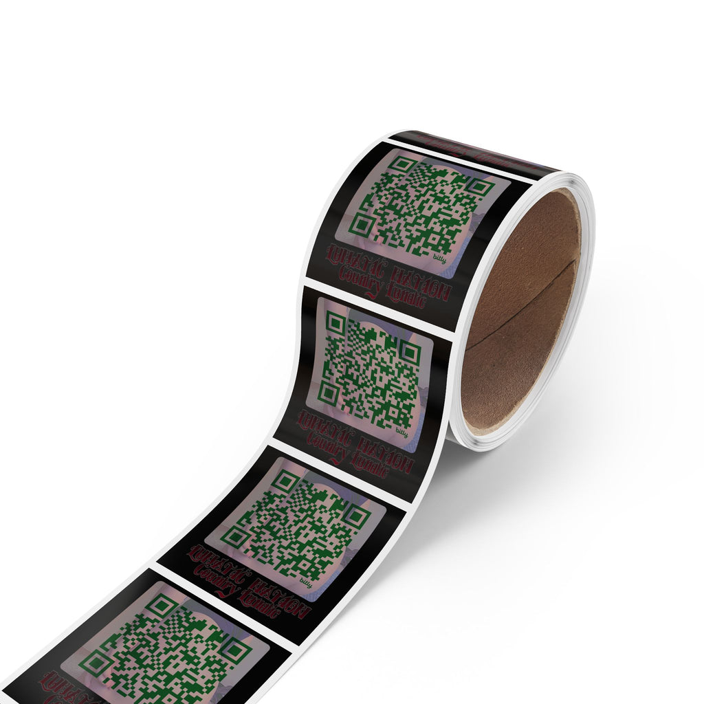 Sticker Rolls - Country Lunatics QR Stickers for Real Support
