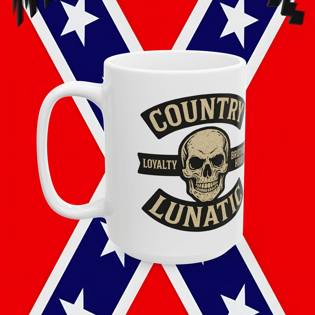 Funny Country Lunatic Mug - Certified Big Dick, 11oz & 15oz Ceramic Coffee Cup