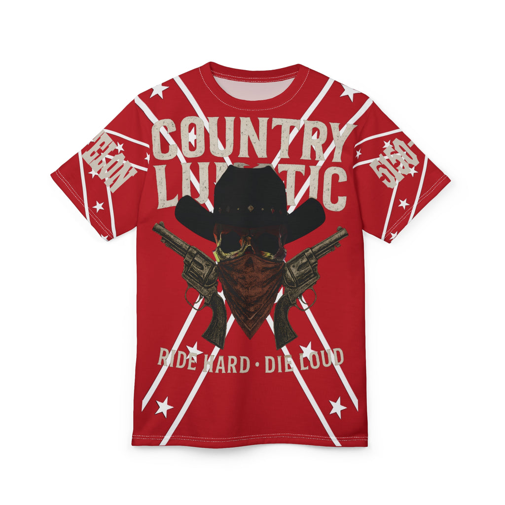 T-Shirt Limited Edition Country Lunatic Brand Rebel Flag 5150-FELON Unisex Tee