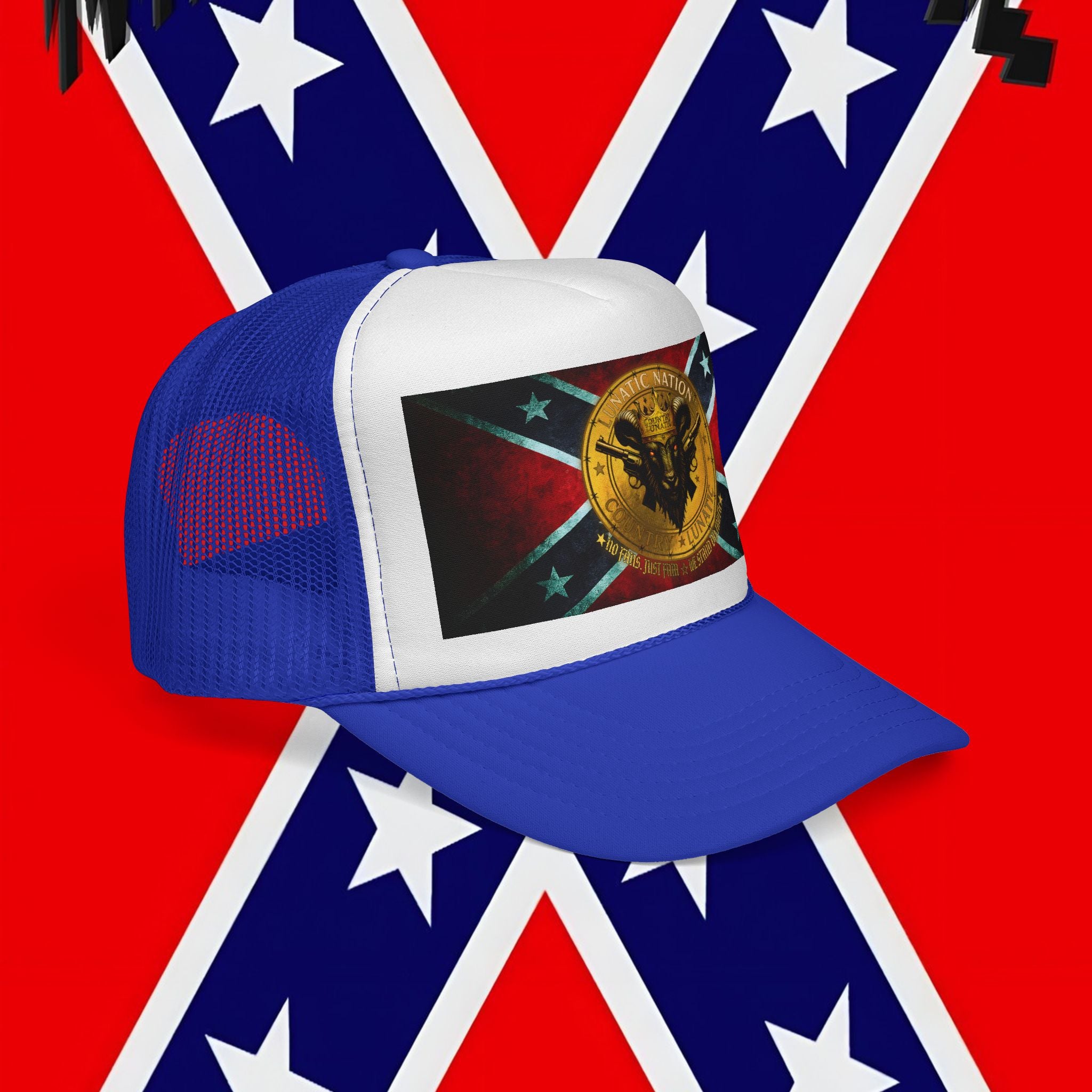 Trucker Cap - Rebel Flag New Logo Design