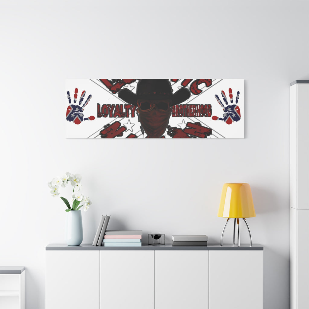 Country Lunatic Canvas Wall Art – Loyalty & Brotherhood Decor for Country Fans