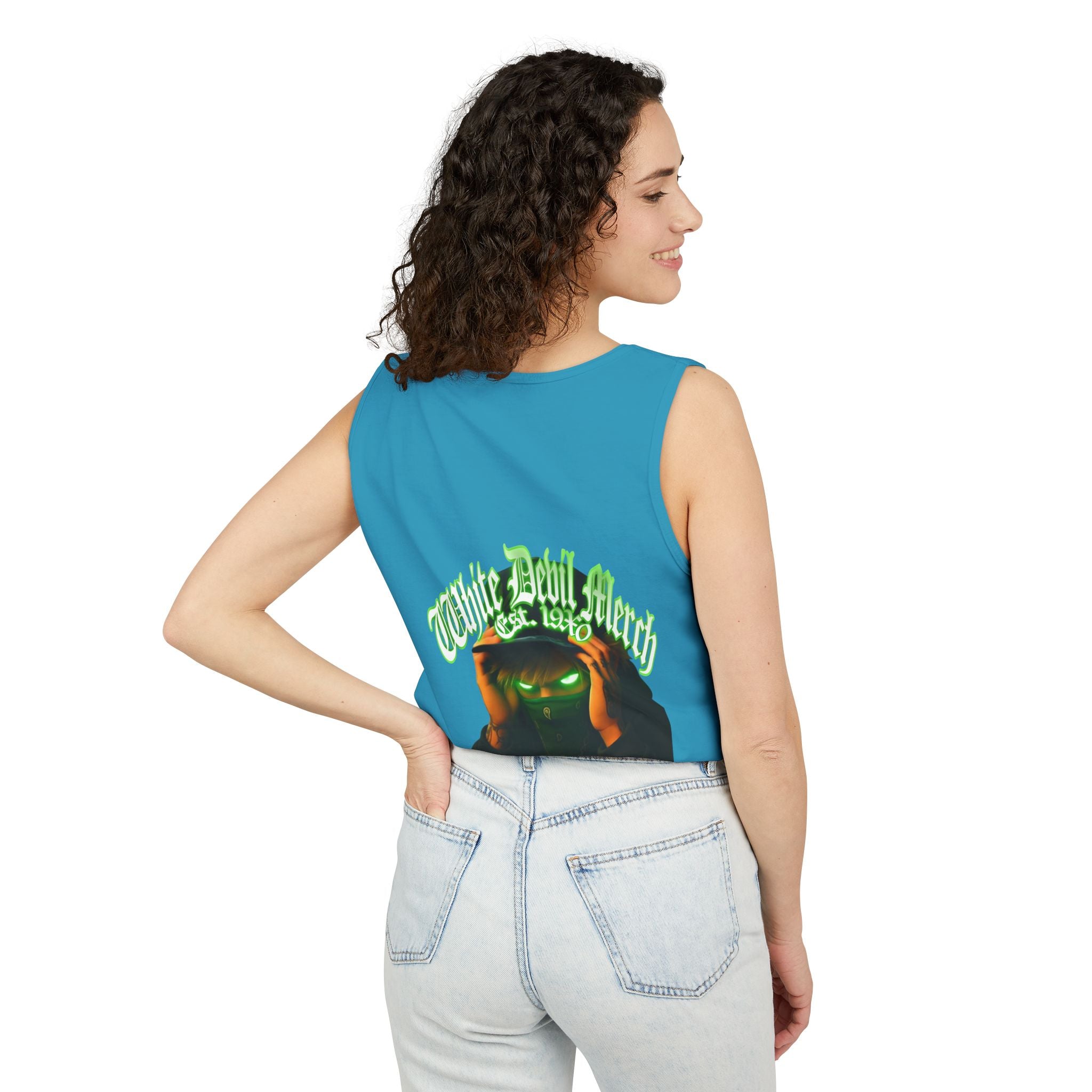 Tank Top White Gorilla Wife Beater Tank Unisex Garment-Dyed Collection