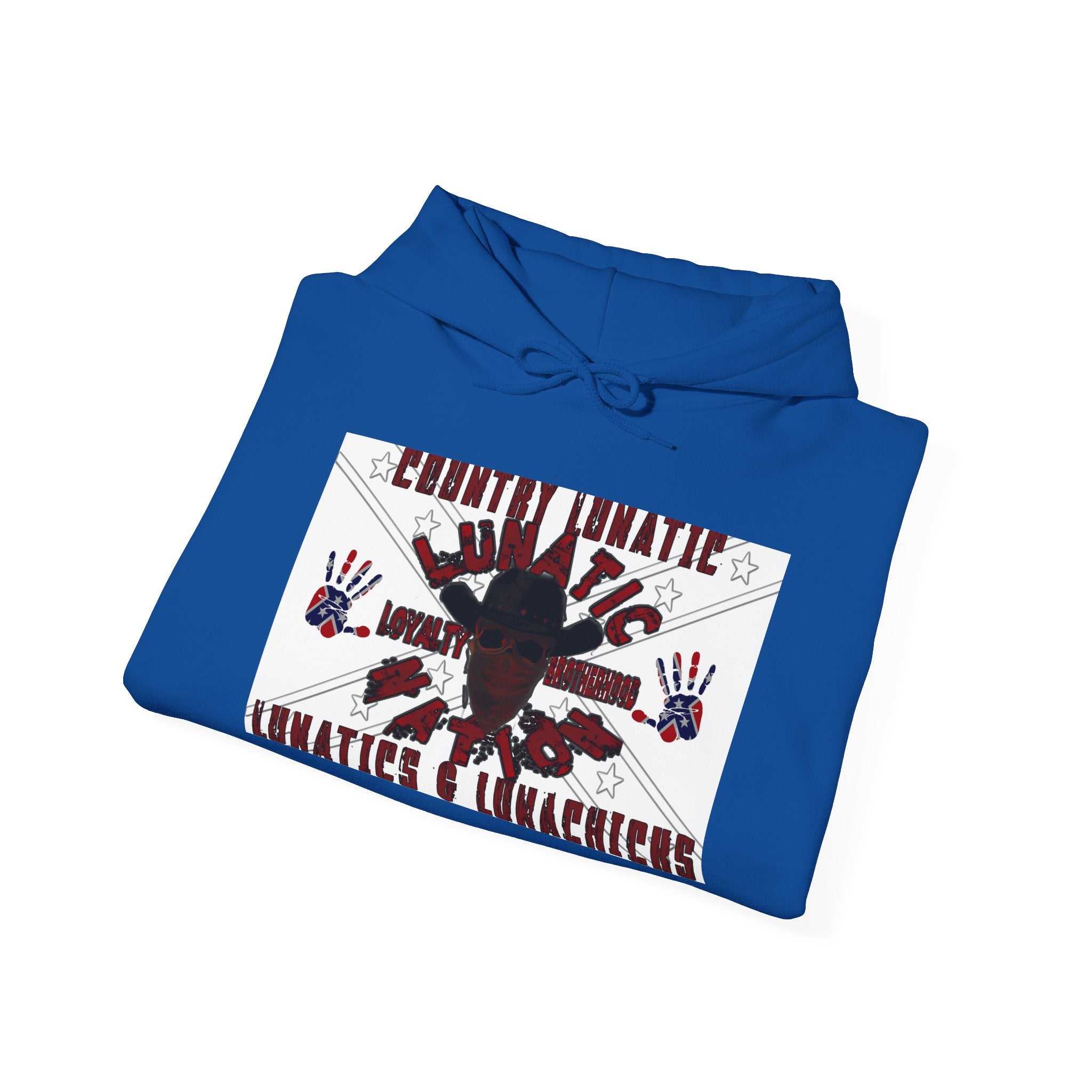 Country Lunatic Unisex Heavy Blend™ Hooded Sweatshirt - Unique Graphic Design