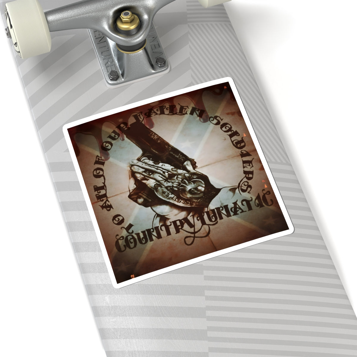 Stickers - Falling Outlaw Anthem Logo Country Lunatic Design