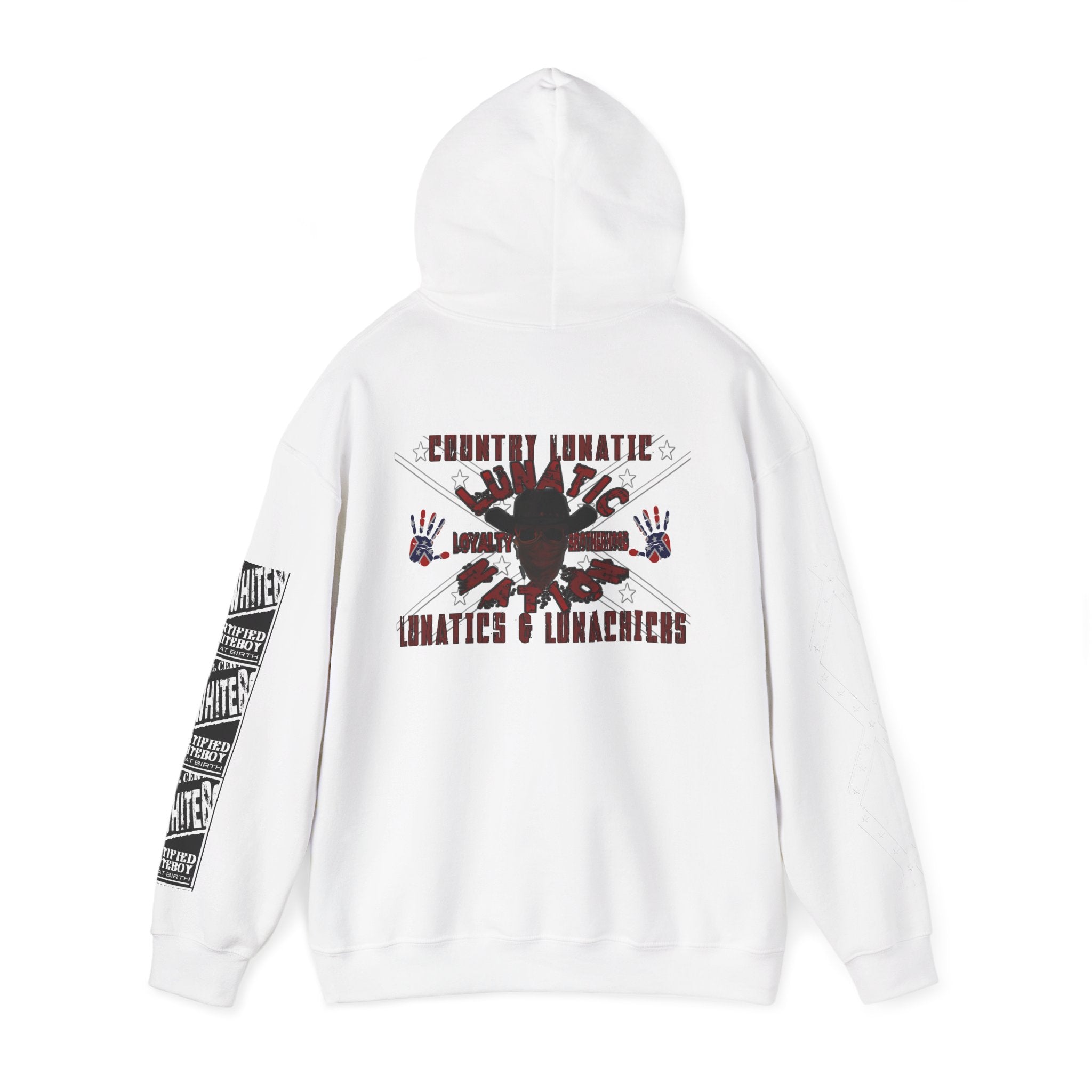Country Lunatic Unisex Heavy Blend™ Hooded Sweatshirt - Unique Graphic Design