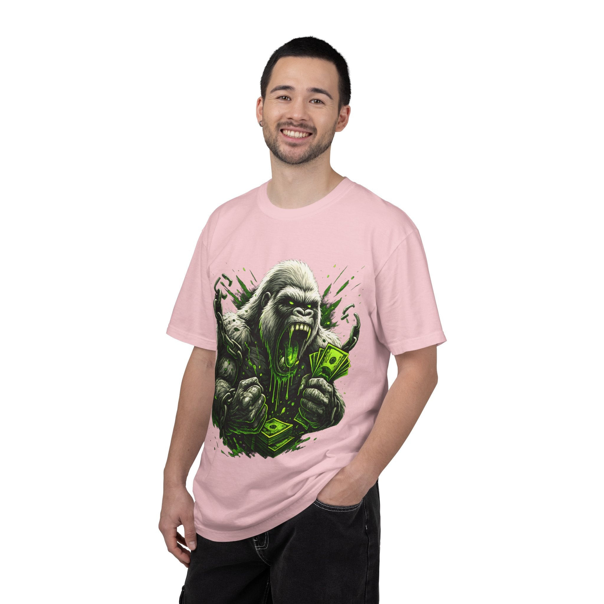 Garment-Dyed T-shirt - Country Lunatic White Gorilla 420 Edition