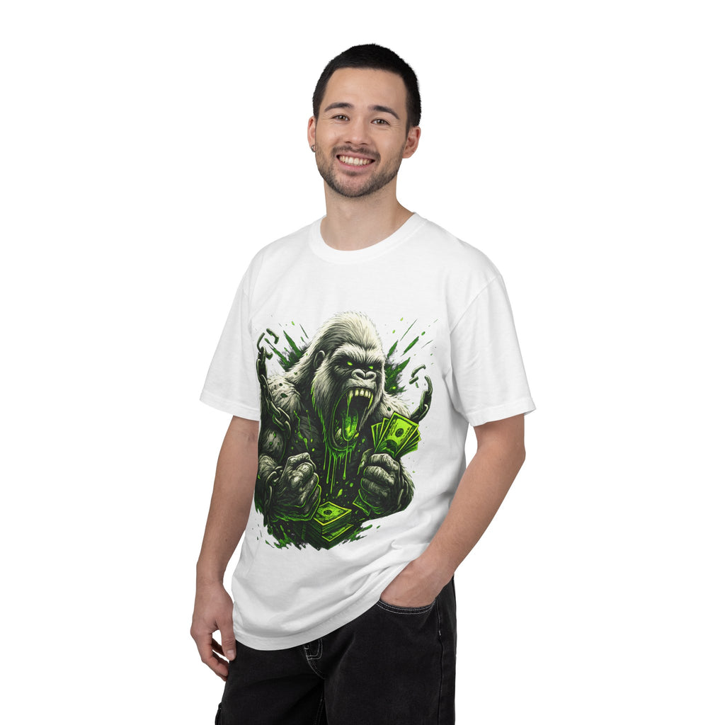 Garment-Dyed T-shirt - Country Lunatic White Gorilla 420 Edition