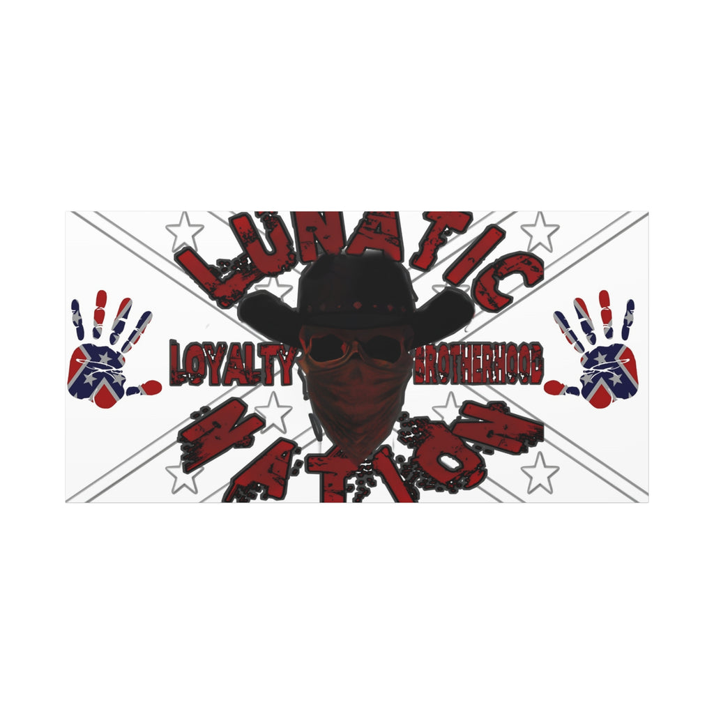 Country Lunatic Canvas Wall Art – Loyalty & Brotherhood Decor for Country Fans