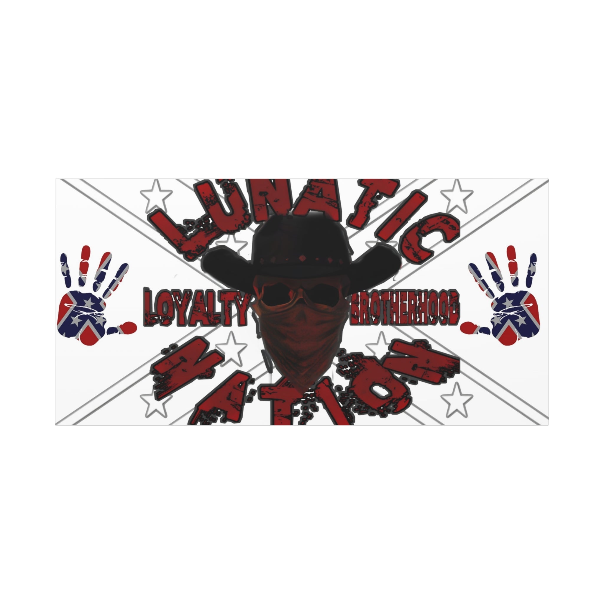 Country Lunatic Canvas Wall Art – Loyalty & Brotherhood Decor for Country Fans