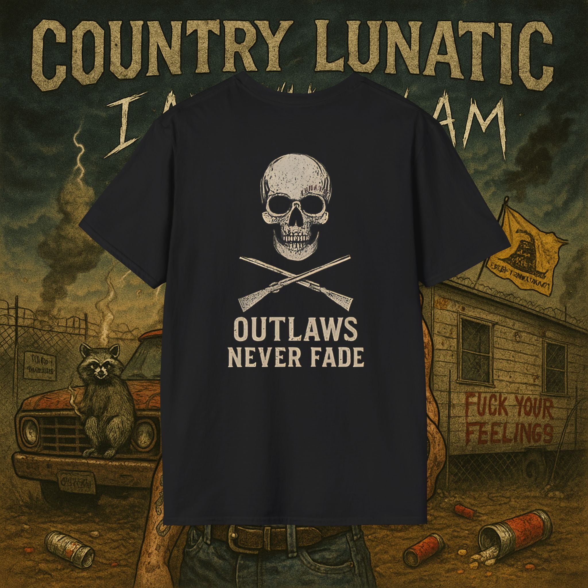 Copy of Country Lunatics Unisex T-Shirt - Number One Song Supporters