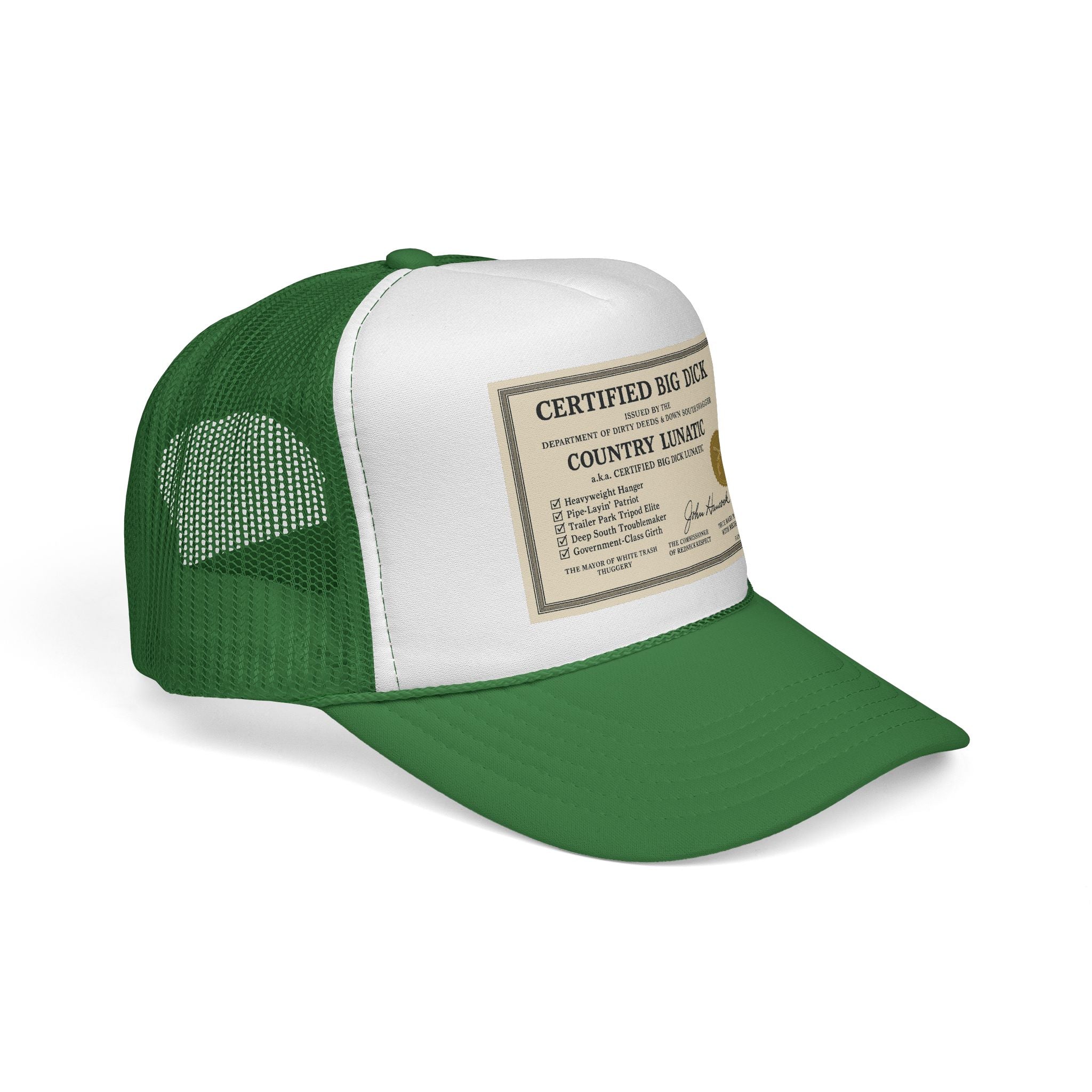 Trucker Cap - Certified Big Di*k - Country Lunatic Design