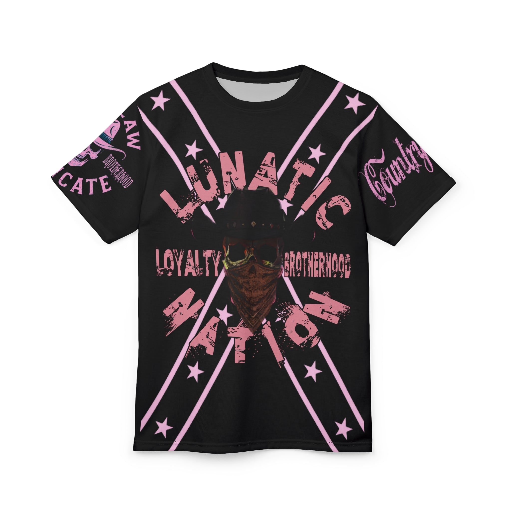 Country Lunatic Tee - Pink Logo Shirt for Pretty Girls