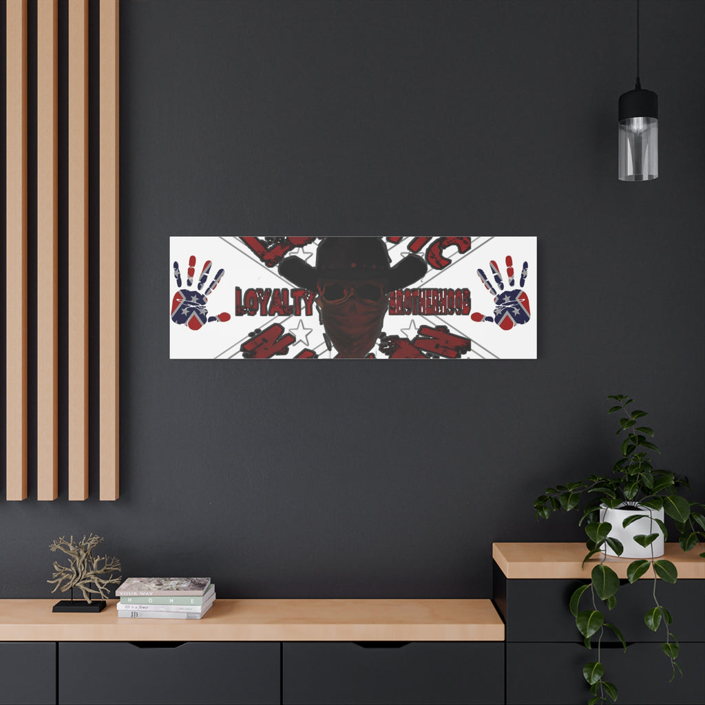 Country Lunatic Canvas Wall Art – Loyalty & Brotherhood Decor for Country Fans