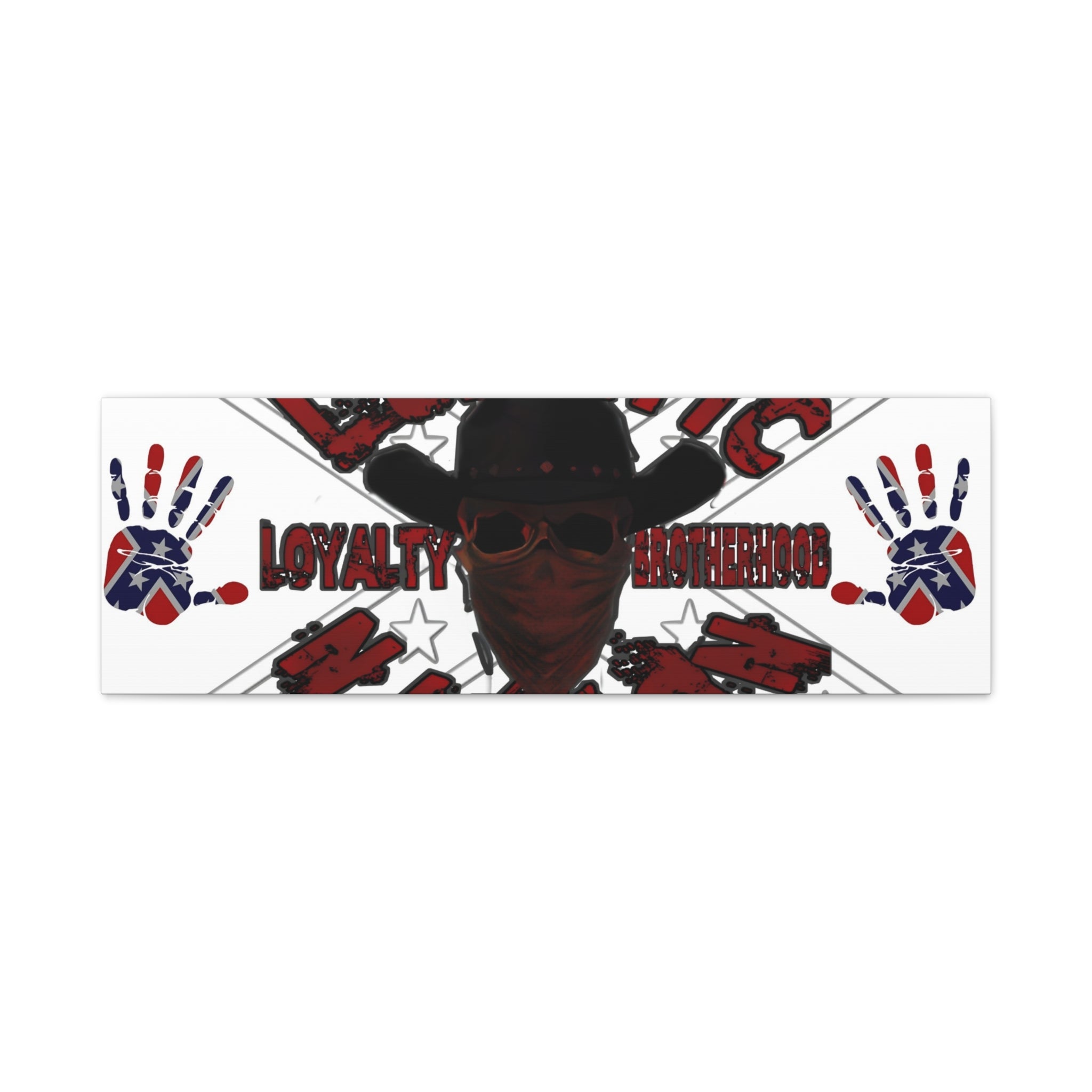 Country Lunatic Canvas Wall Art – Loyalty & Brotherhood Decor for Country Fans