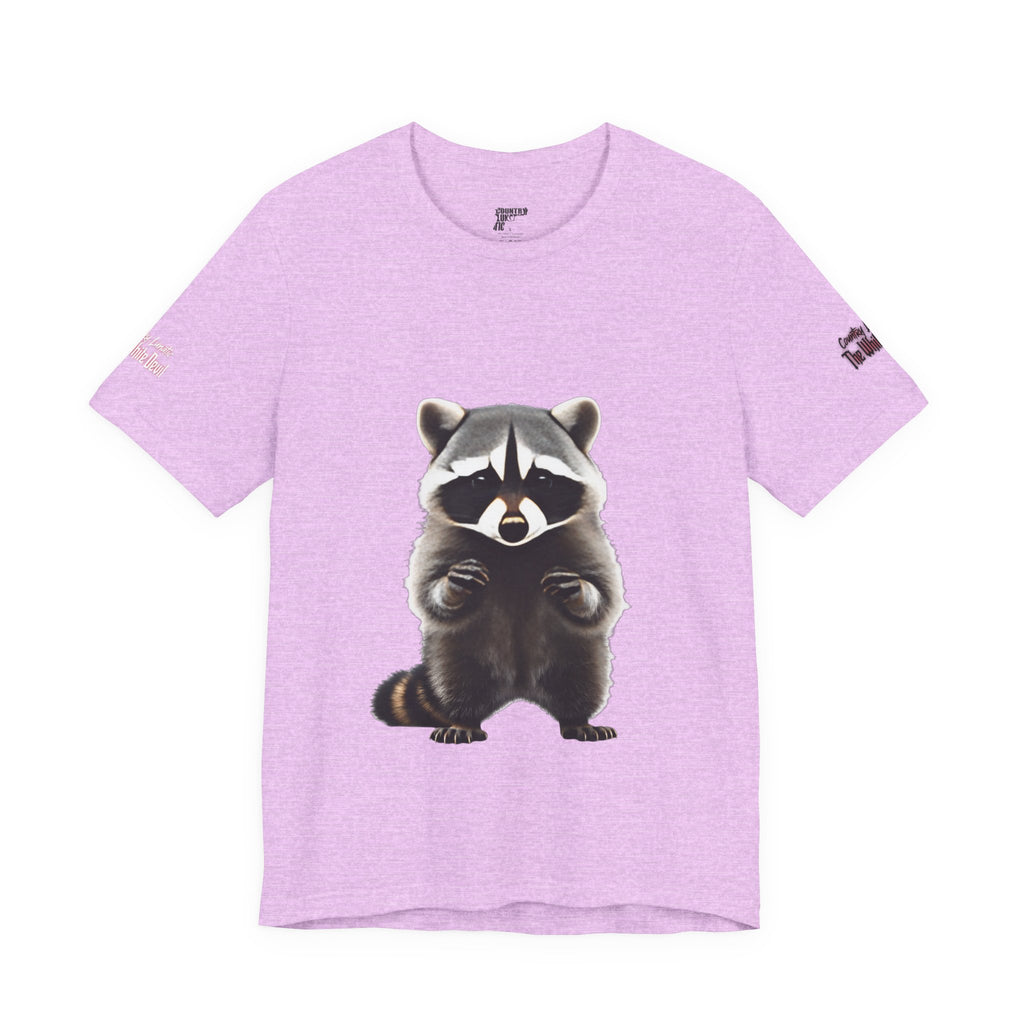 Country Lunatic Racoon Tee — 'F.C.W.B' Muscle Car Graphic Shirt