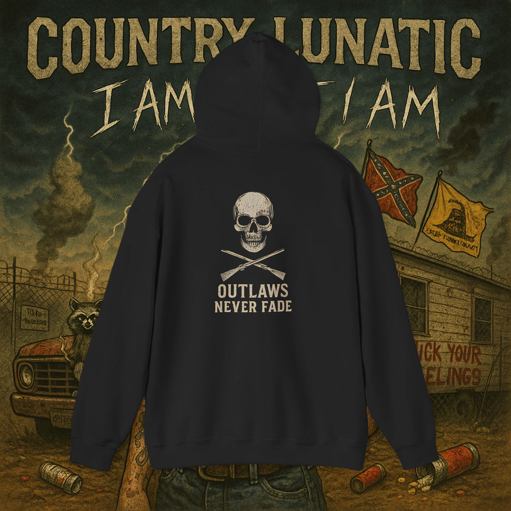 Country Lunatic Hooded Sweatshirt - Ride Hard, Die Loud