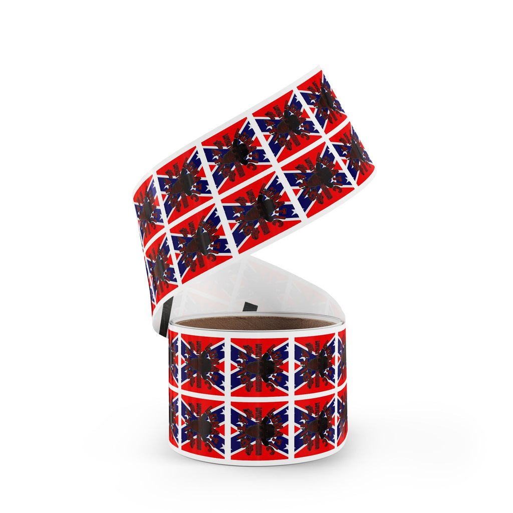 Lunatic Rebel Square Sticker Rolls – Bold Design for Events & Personal Use