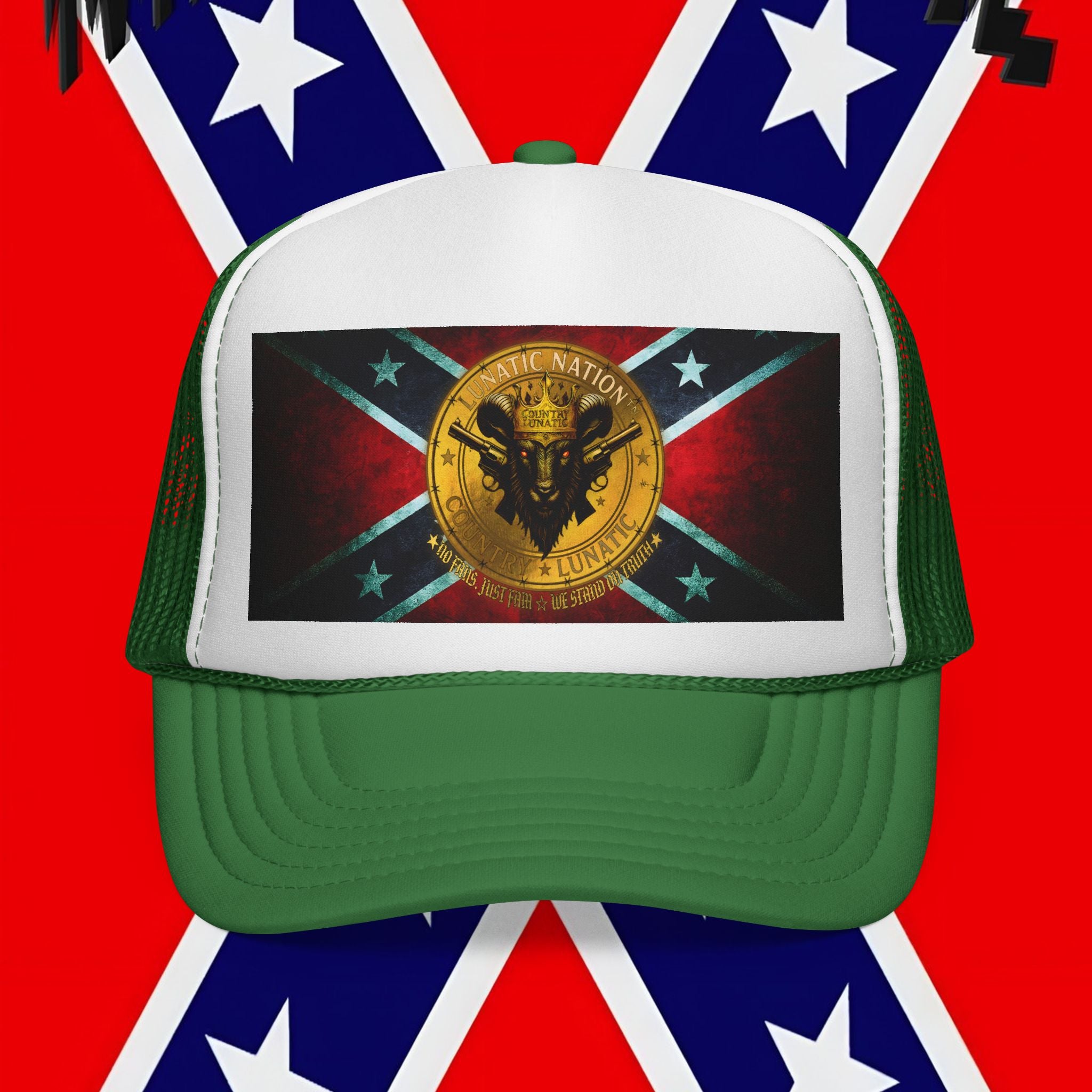 Trucker Cap - Rebel Flag New Logo Design