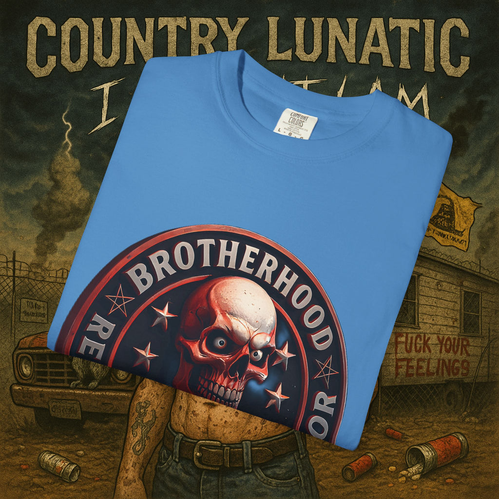 Country Lunatic Unisex Garment-Dyed T-shirt - Lunatic Nation Graphic Tee #2
