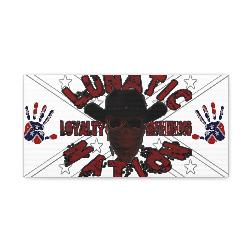 Country Lunatic Canvas Wall Art – Loyalty & Brotherhood Decor for Country Fans
