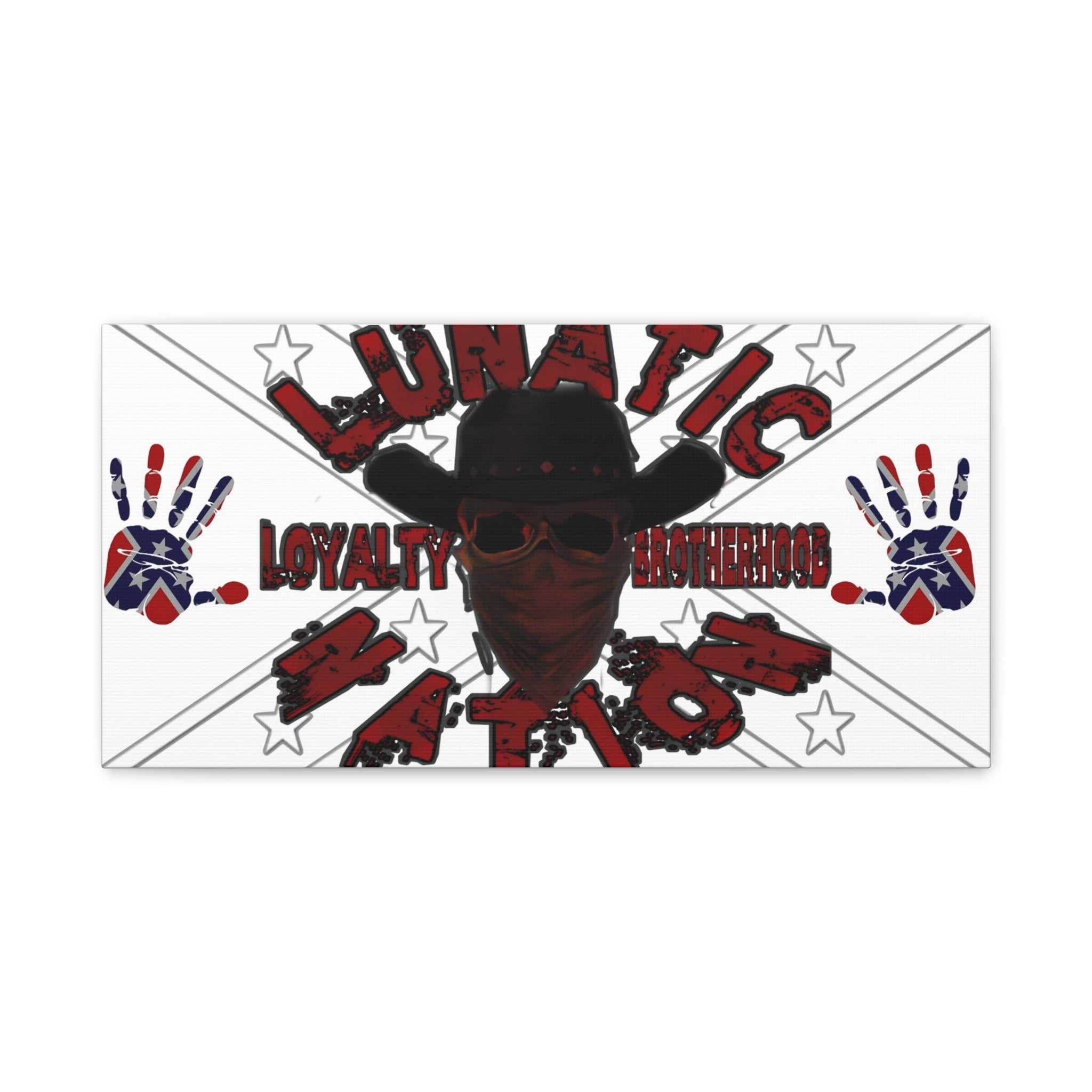 Country Lunatic Canvas Wall Art – Loyalty & Brotherhood Decor for Country Fans
