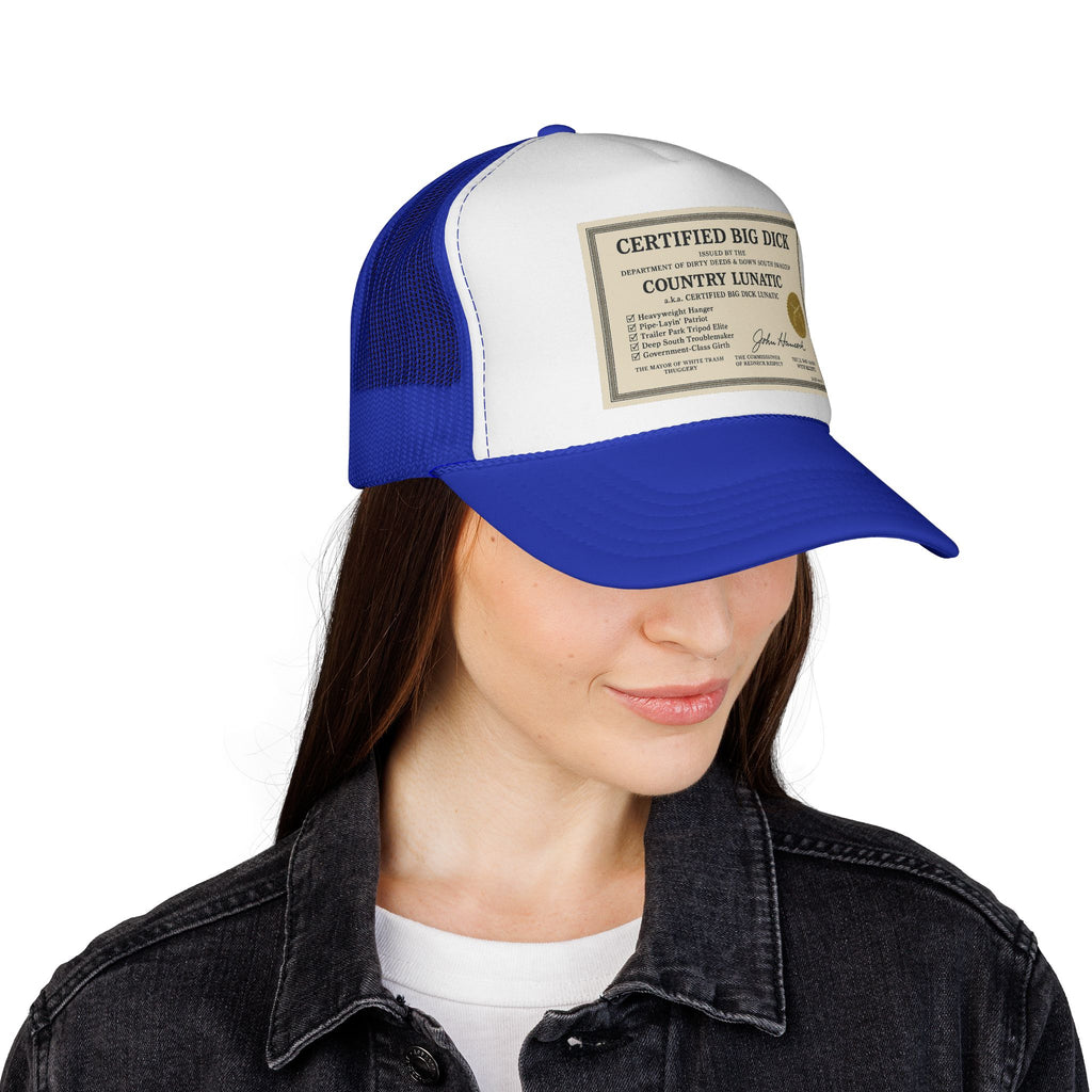 Trucker Cap - Certified Big Di*k - Country Lunatic Design