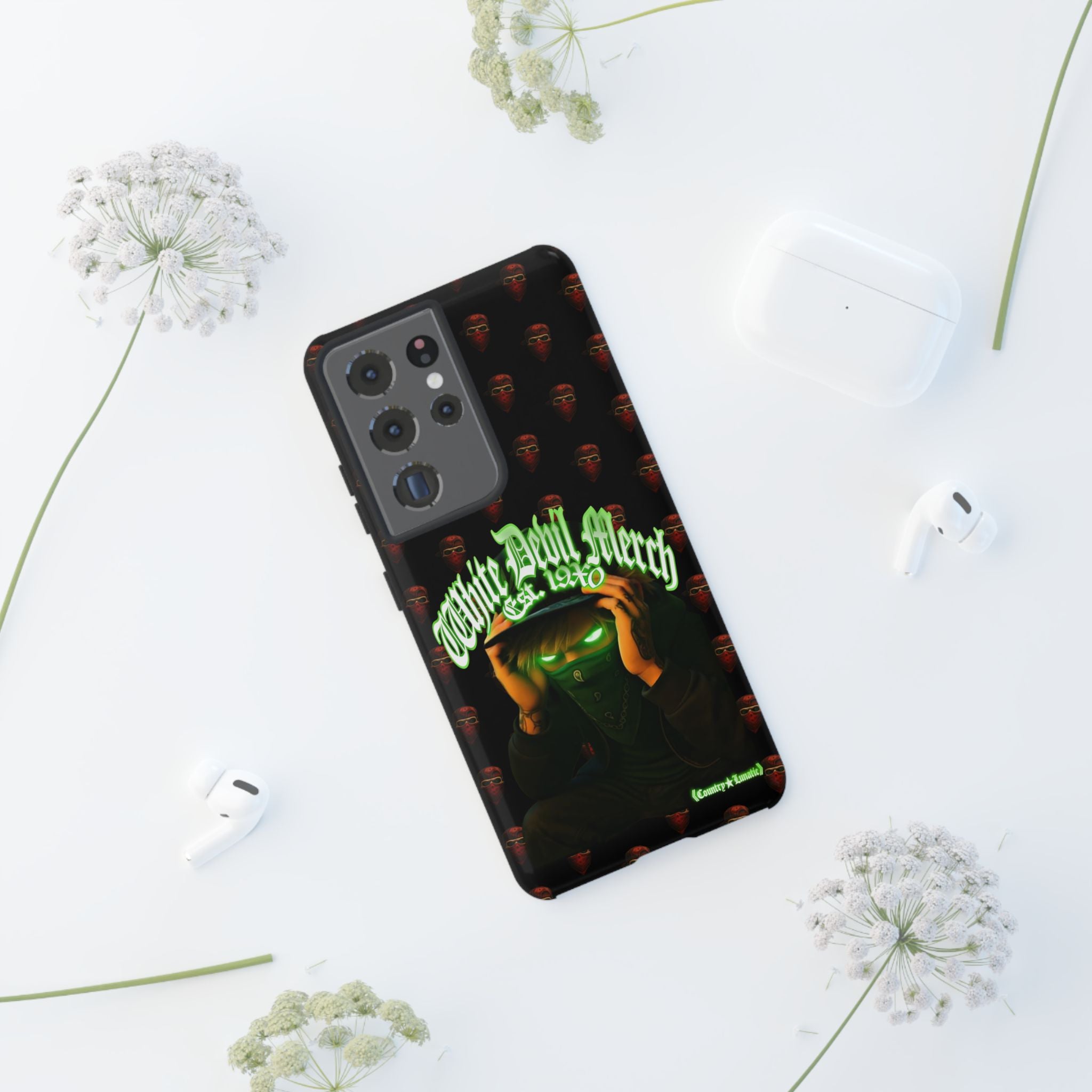 Phone Cases - White Devil Merch Collection for iPhones and Google Phones