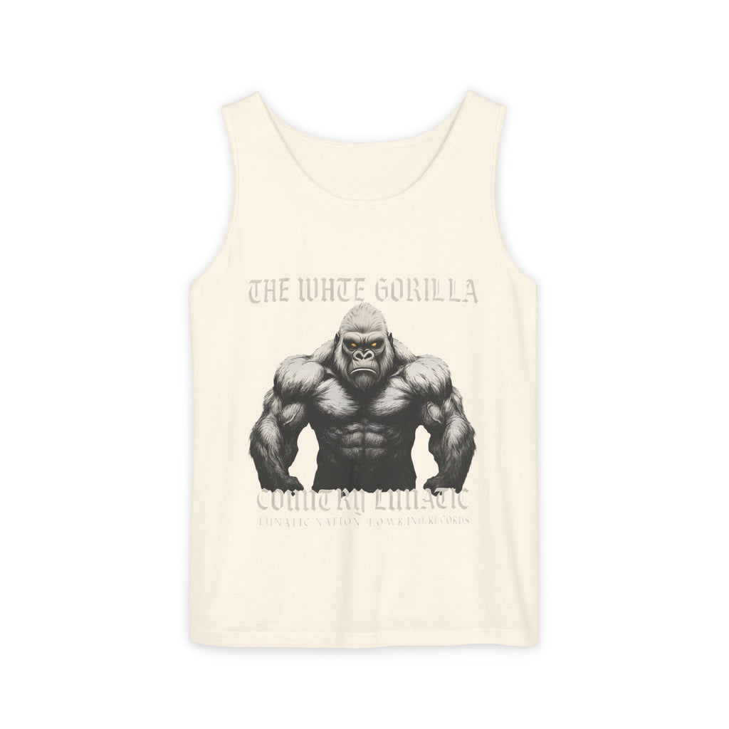 Tank Top White Gorilla Wife Beater Tank Unisex Garment-Dyed Collection