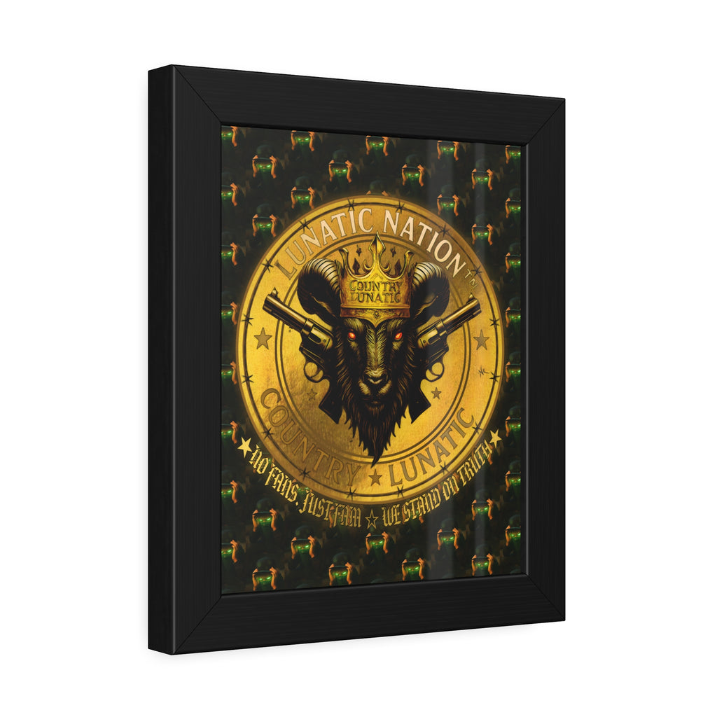 Framed Poster - Lunatic Nation Logo Photo