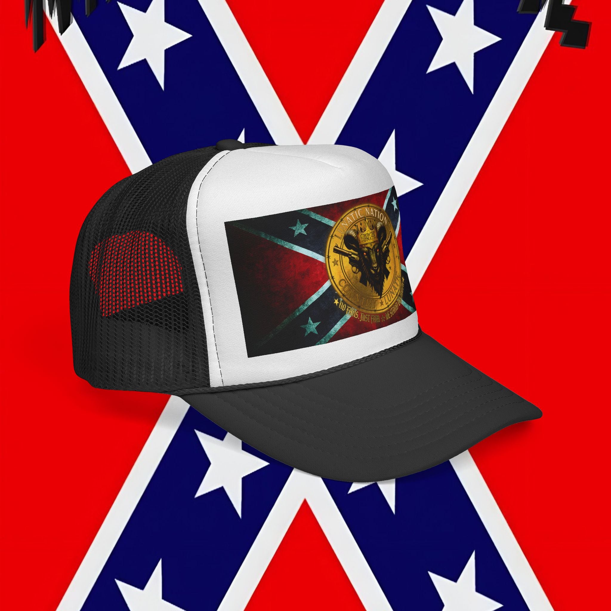 Trucker Cap - Rebel Flag New Logo Design