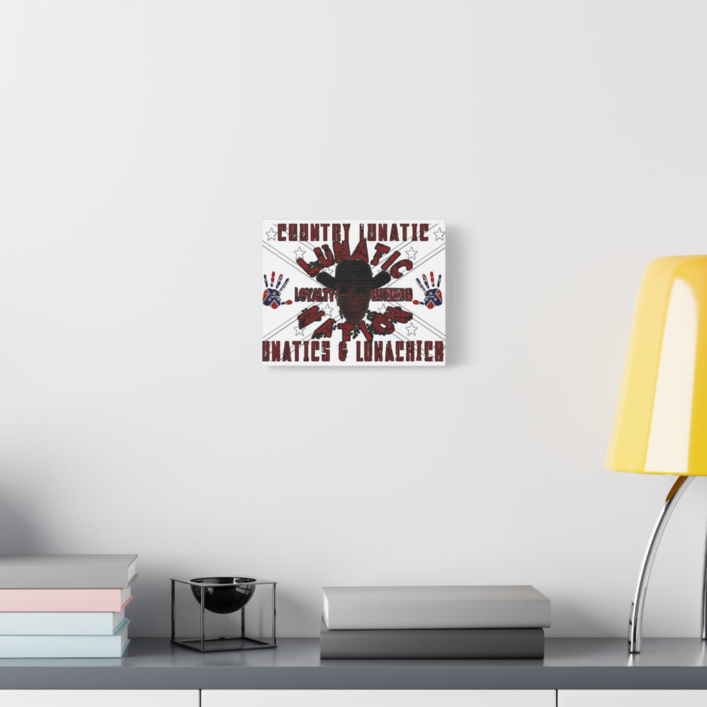 Country Lunatic Canvas Wall Art – Loyalty & Brotherhood Decor for Country Fans