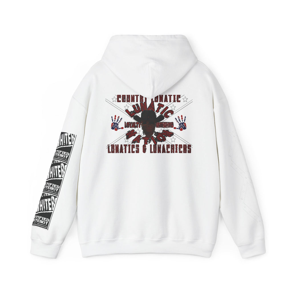 Country Lunatic Unisex Heavy Blend™ Hooded Sweatshirt - Unique Graphic Design