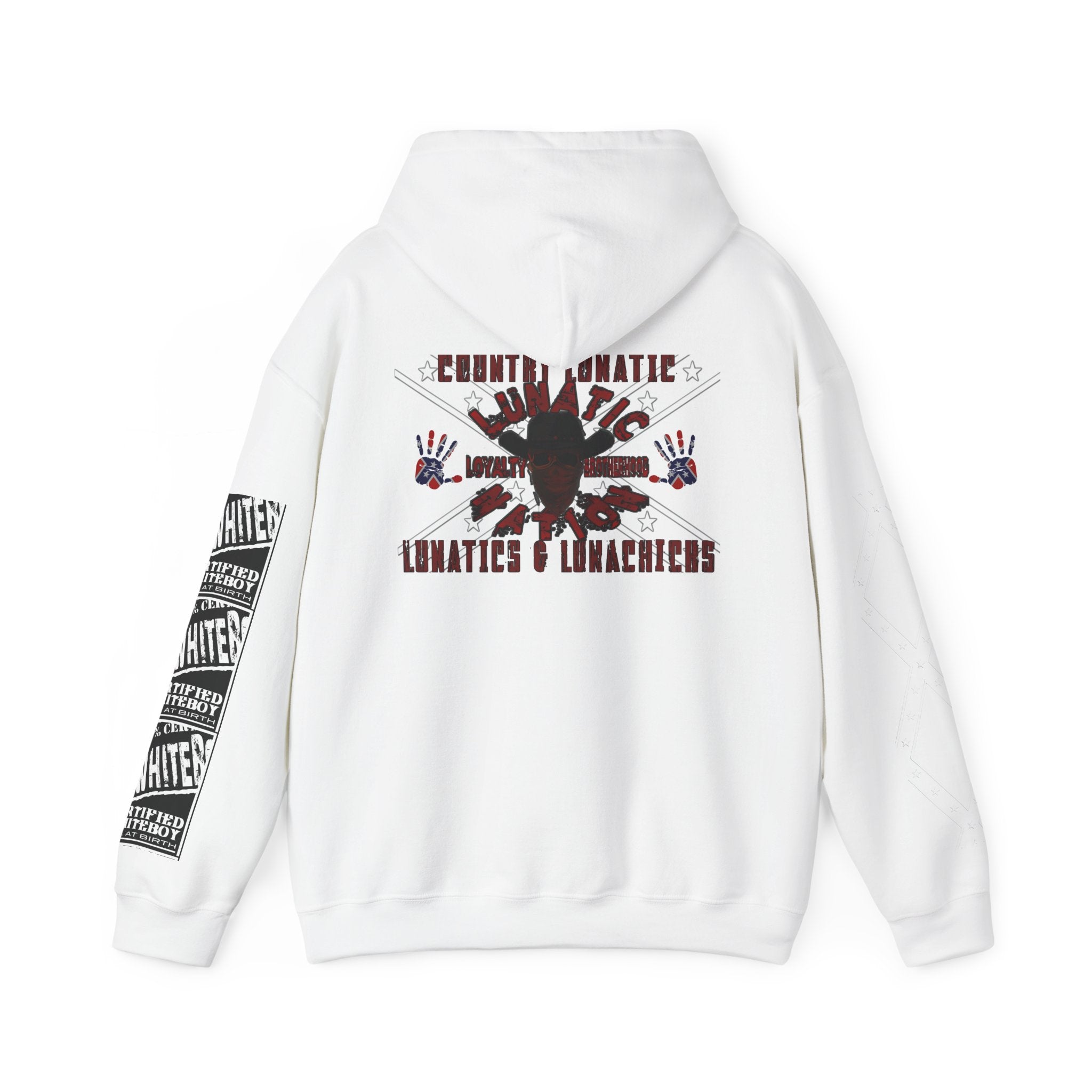 Country Lunatic Unisex Heavy Blend™ Hooded Sweatshirt - Unique Graphic Design