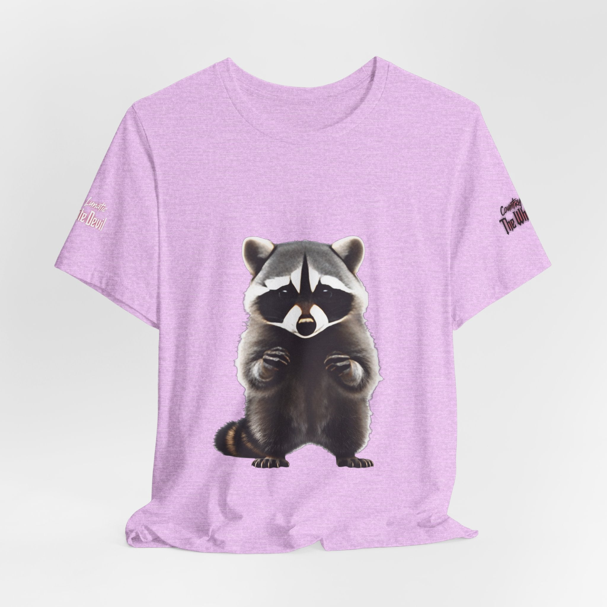 Country Lunatic Racoon Tee — 'F.C.W.B' Muscle Car Graphic Shirt