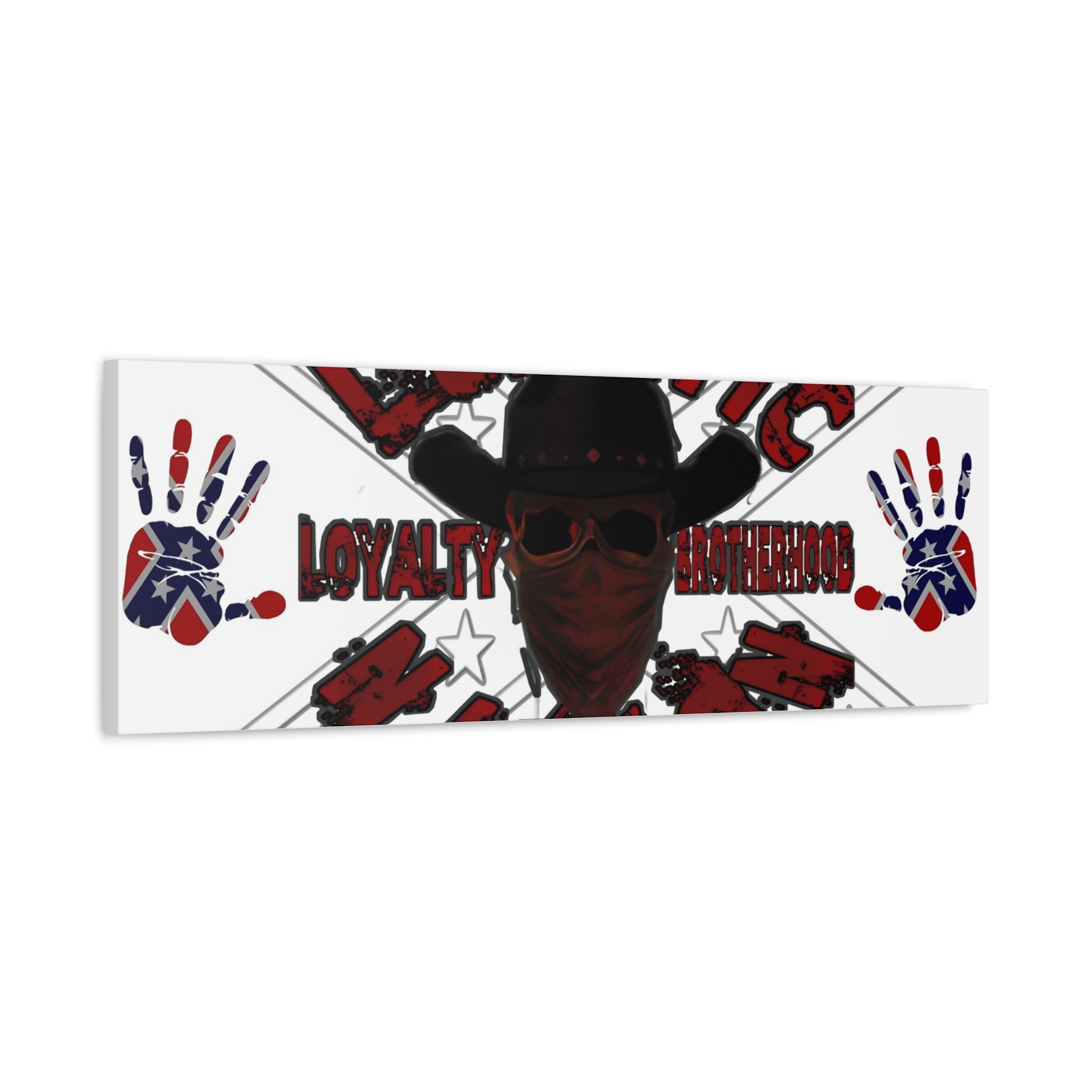 Country Lunatic Canvas Wall Art – Loyalty & Brotherhood Decor for Country Fans