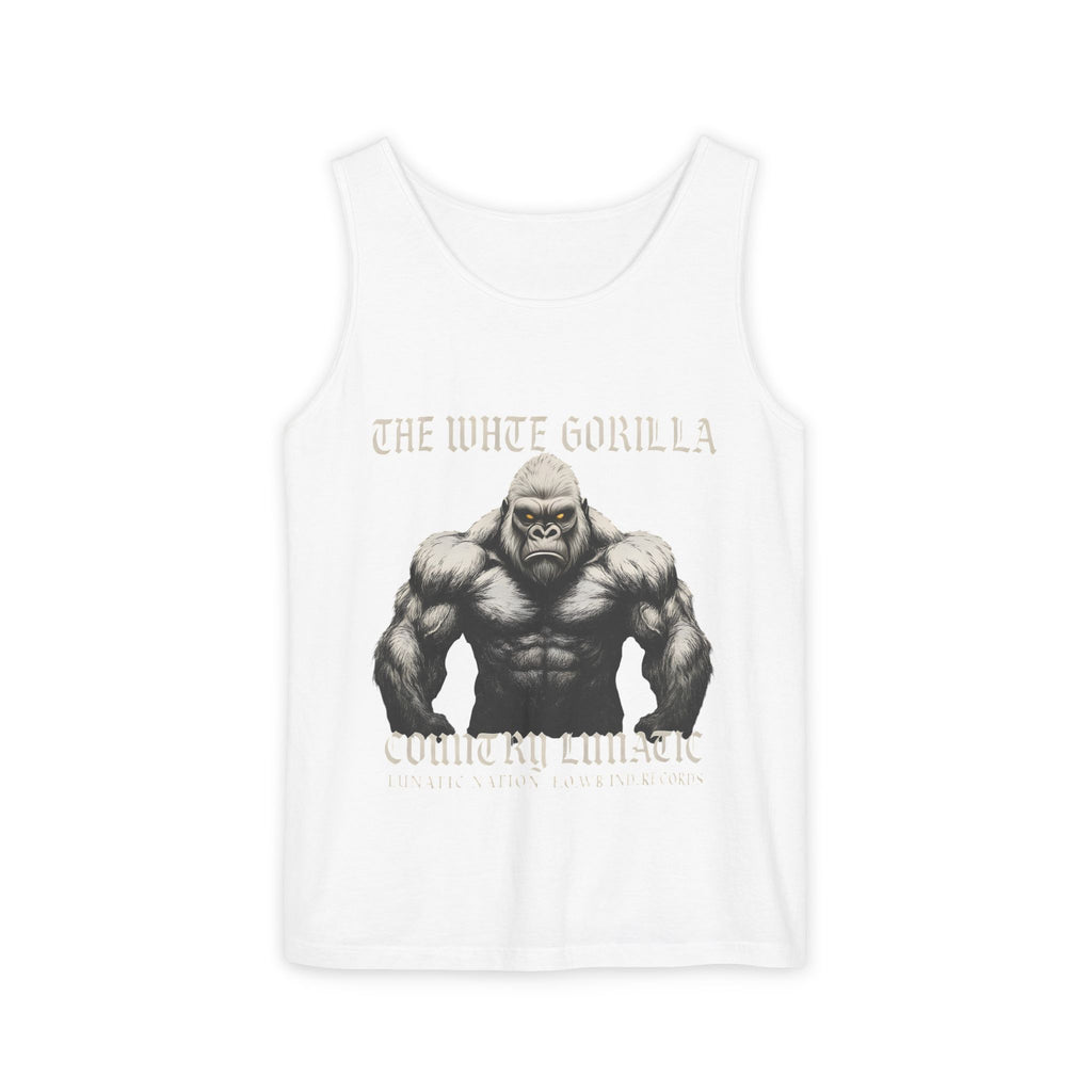Tank Top White Gorilla Wife Beater Tank Unisex Garment-Dyed Collection