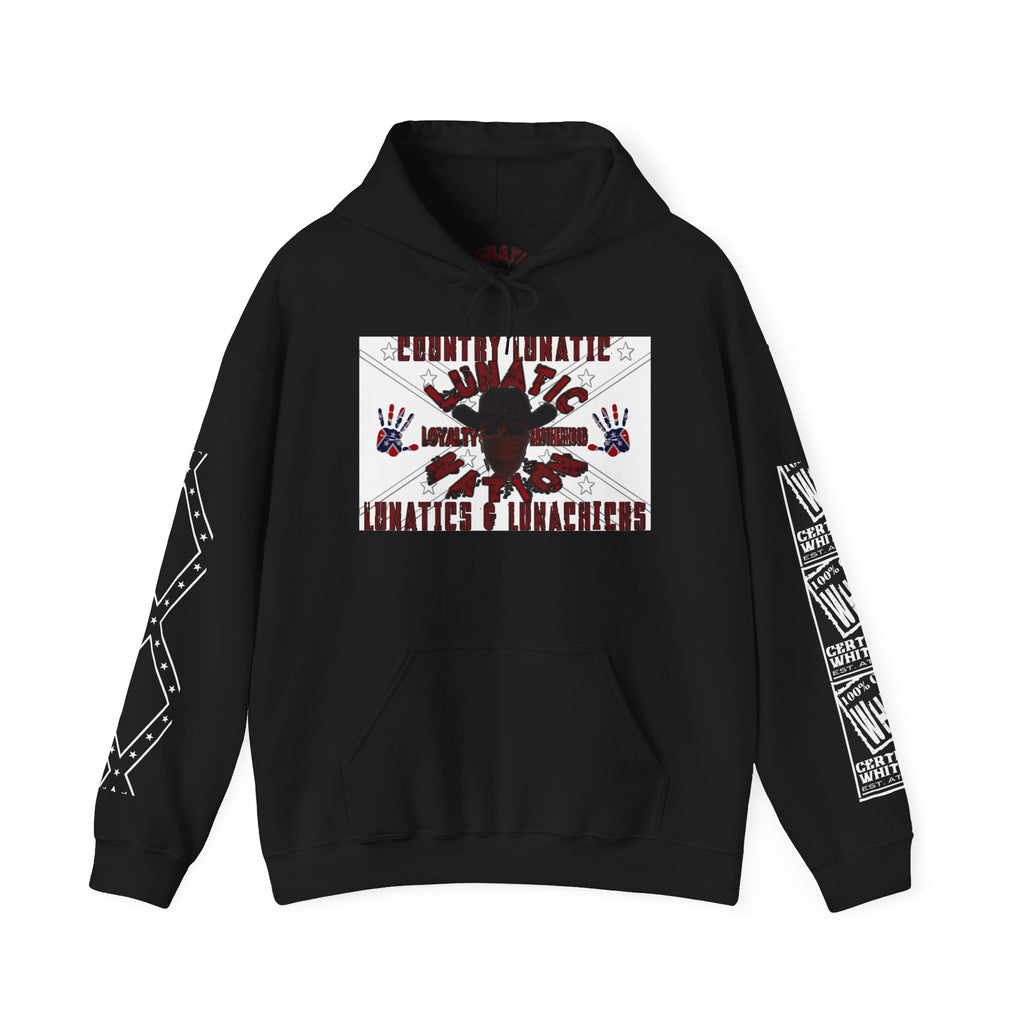 Country Lunatic Unisex Heavy Blend™ Hooded Sweatshirt - Unique Graphic Design